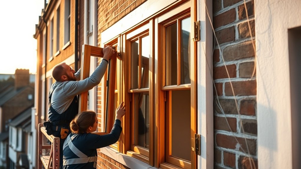 Wooden Window Installation Waterloo