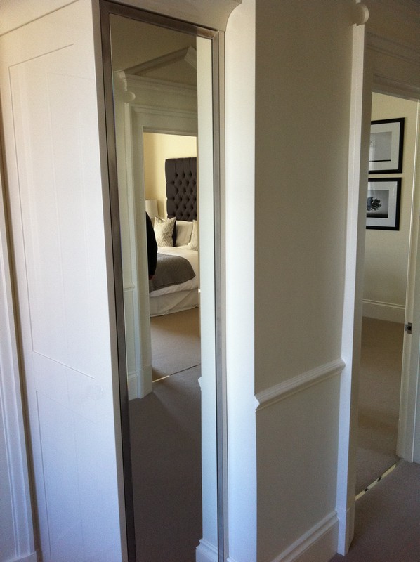 Full-length wardrobe mirror fitted in Waterloo home